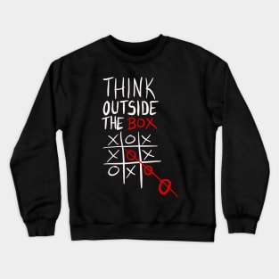 Think outside the box geeky humor gift Crewneck Sweatshirt